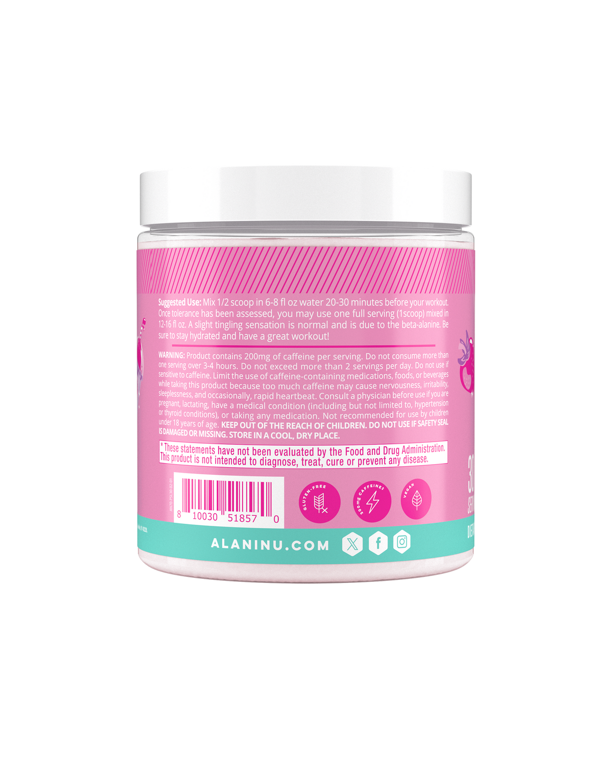 Alani Nu Pre-Workout - Pink Slush X7 - image 3