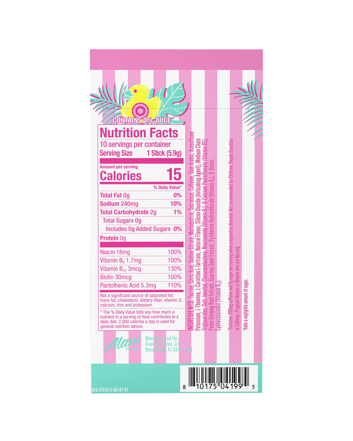Alani Nu Energy Sticks - Cotton Candy C9 - image 3