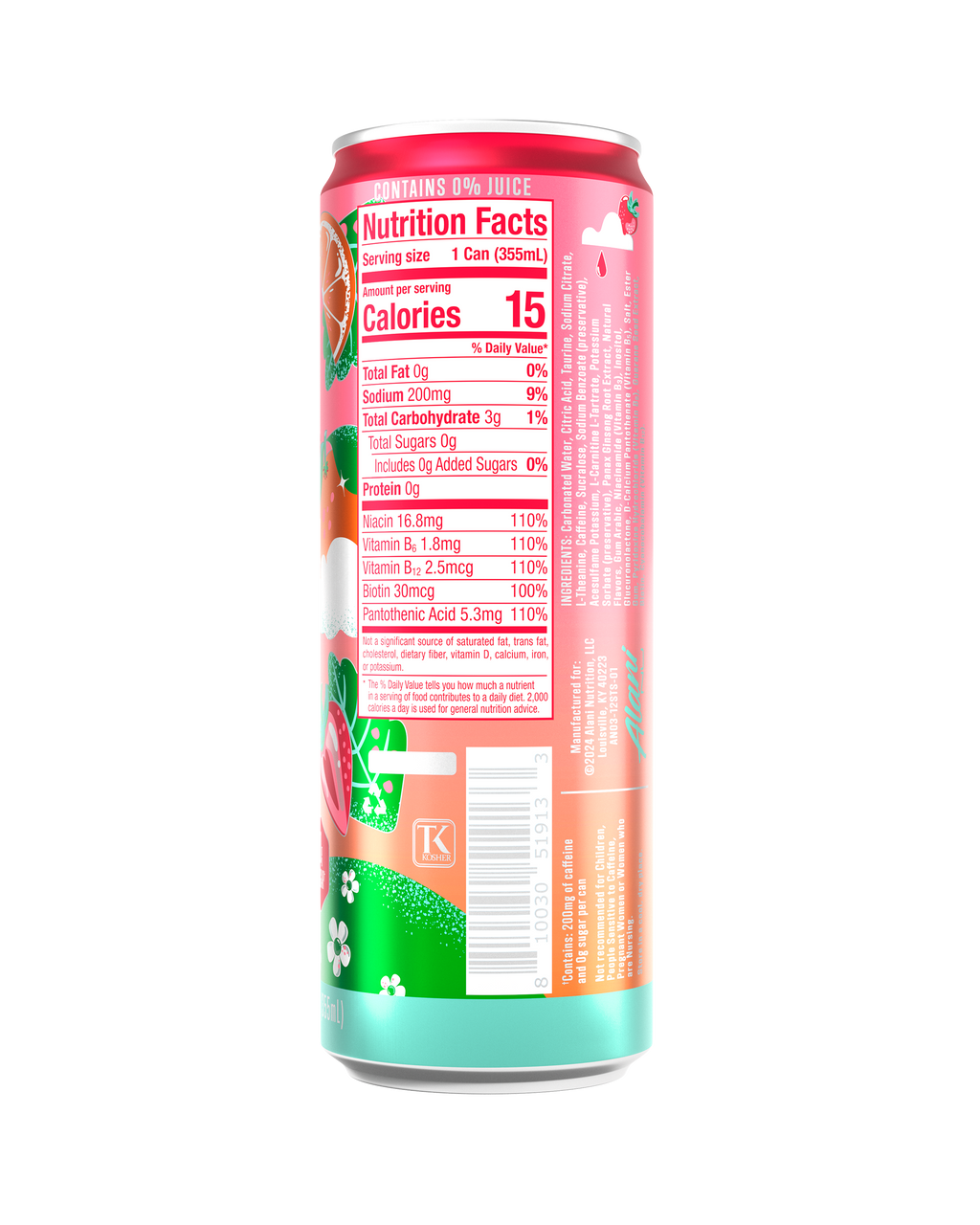 Alani Nu Energy Drink - Strawberry Sunrise T2 - image 3