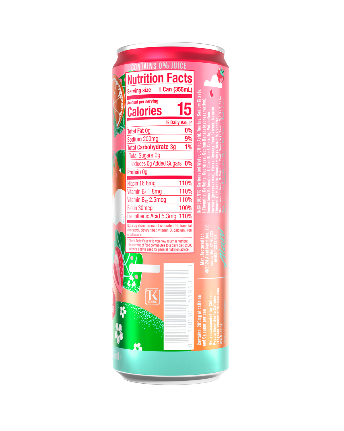Alani Nu Energy Drink - Strawberry Sunrise T2 - image 3