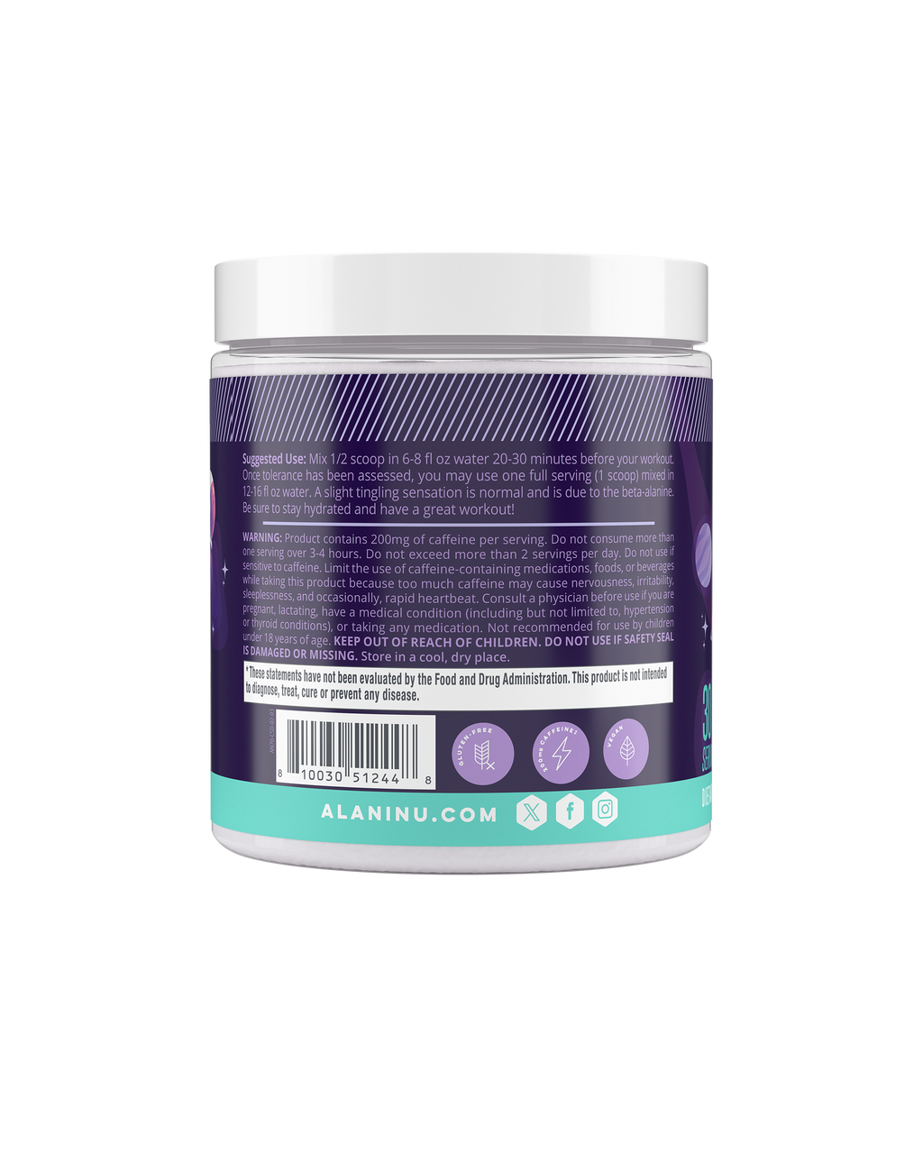 Alani Nu Pre-Workout - Cosmic Stardust W6 - image 3