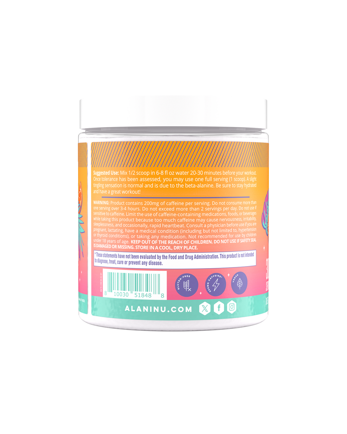 Alani Nu Pre-Workout - Orange Kiss Z5 - image 3