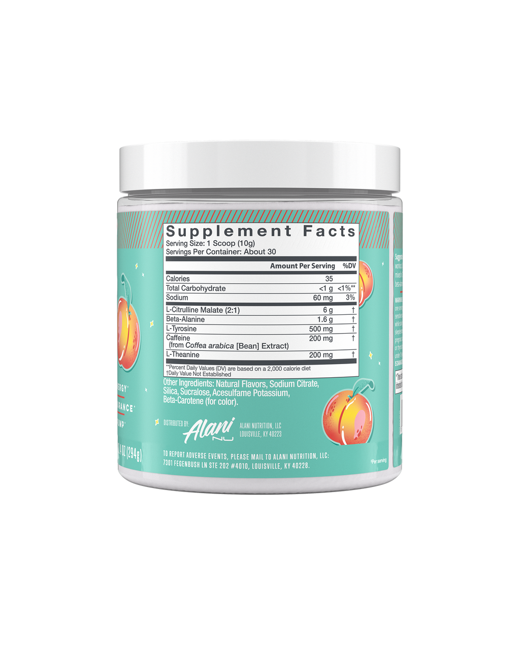 Alani Nu Pre-Workout - Juicy Peach M4 - image 2