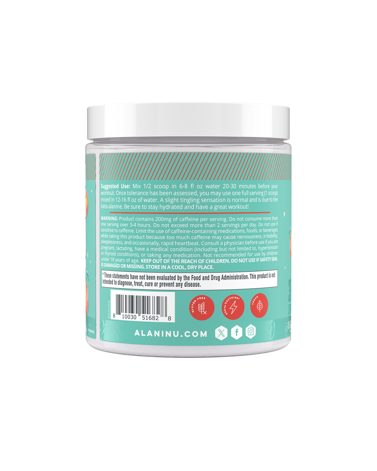 Alani Nu Pre-Workout - Juicy Peach M4 - image 3