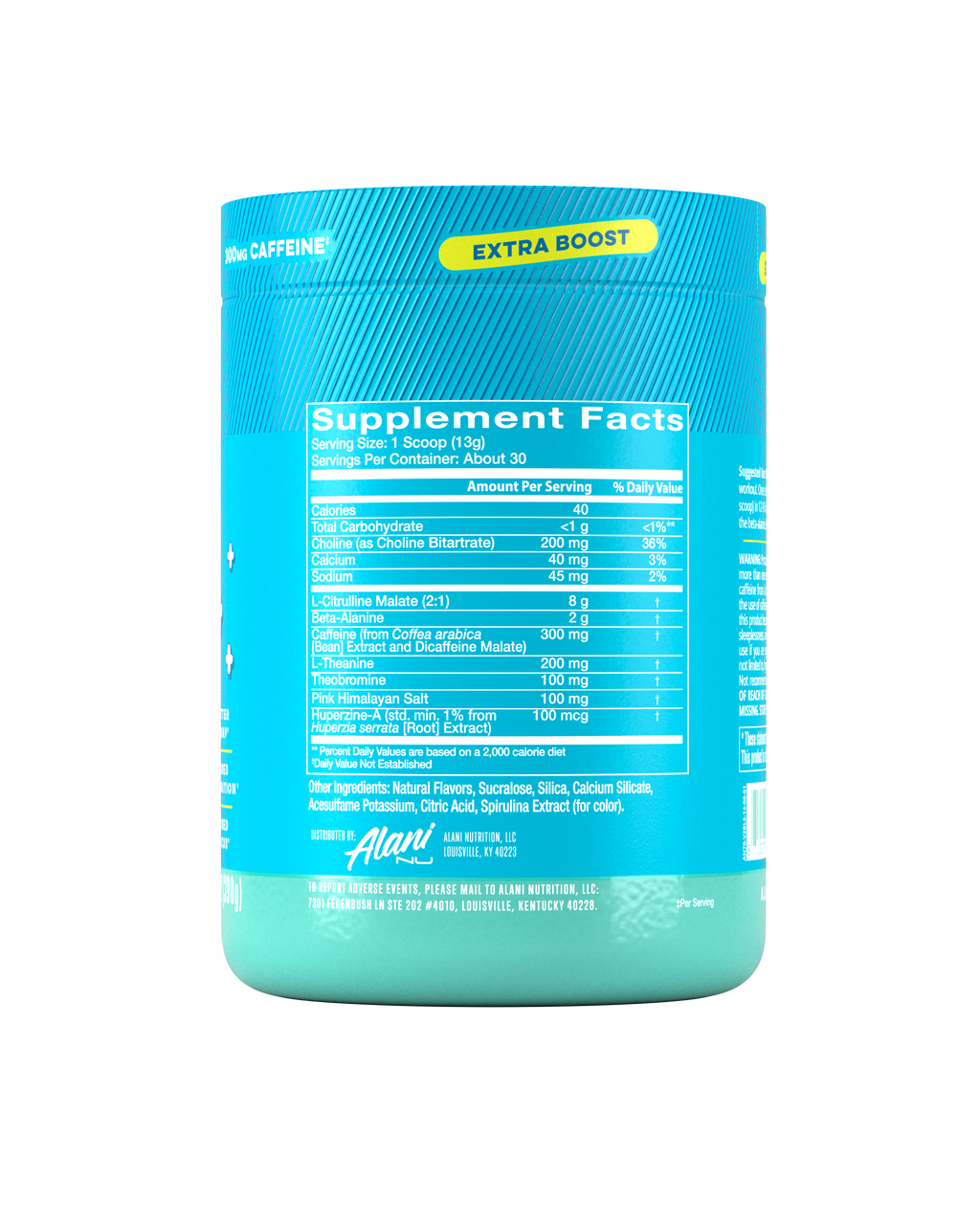 Alani Nu Pre-Workout+ - Blue Slush M9 - image 2