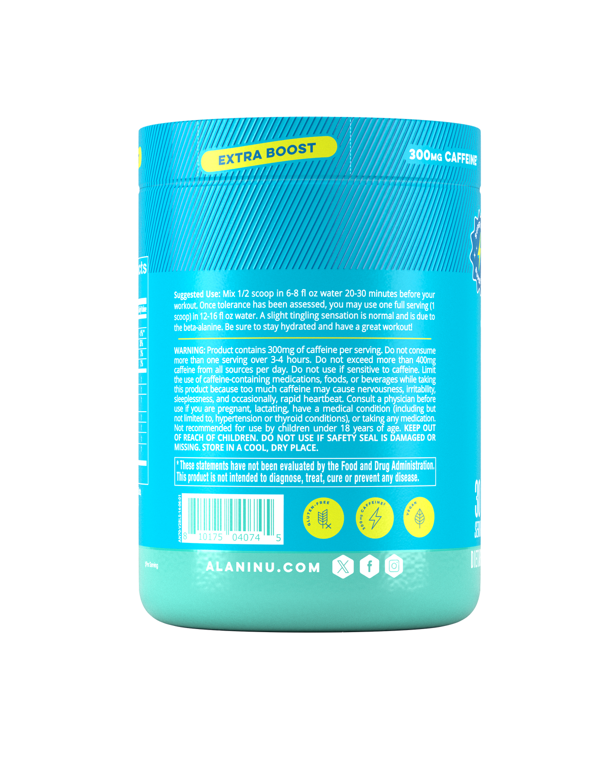 Alani Nu Pre-Workout+ - Blue Slush M9 - image 3