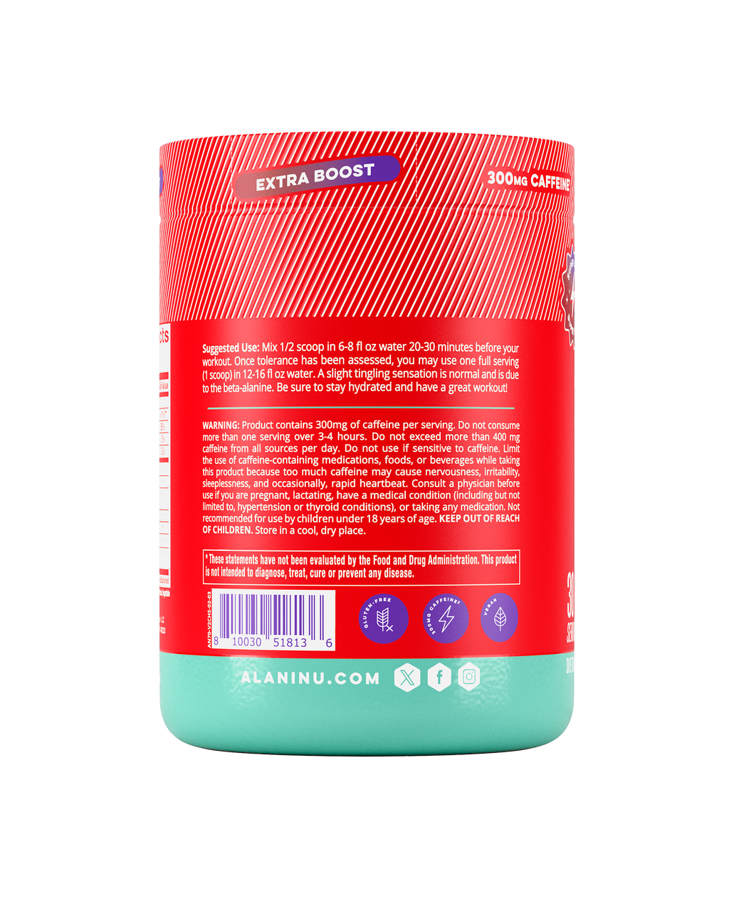 Alani Nu Pre-Workout+ - Cherry Slush D0 - image 3