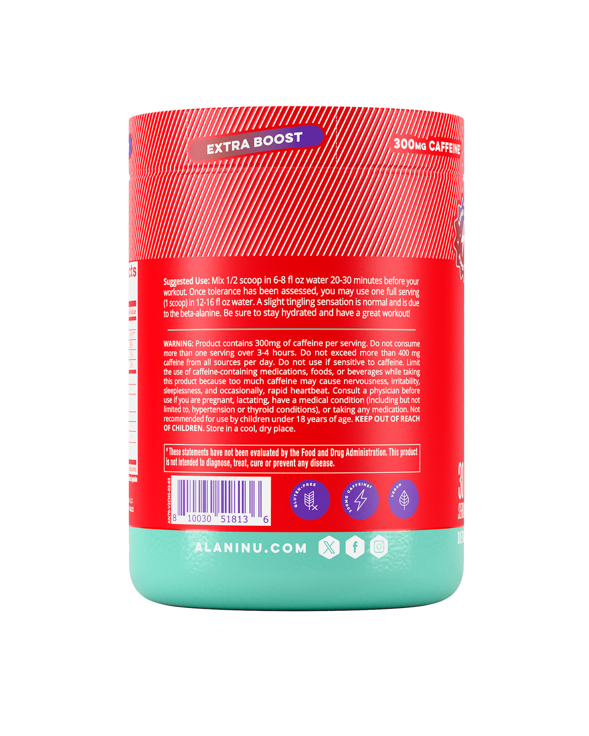 Alani Nu Pre-Workout+ - Cherry Slush D0 - image 3