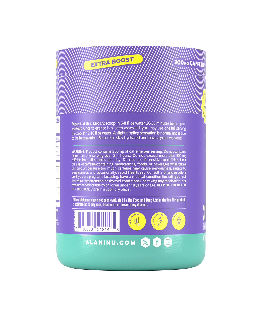 Alani Nu Pre-Workout+ - Frozen Lemonade I3 - image 3