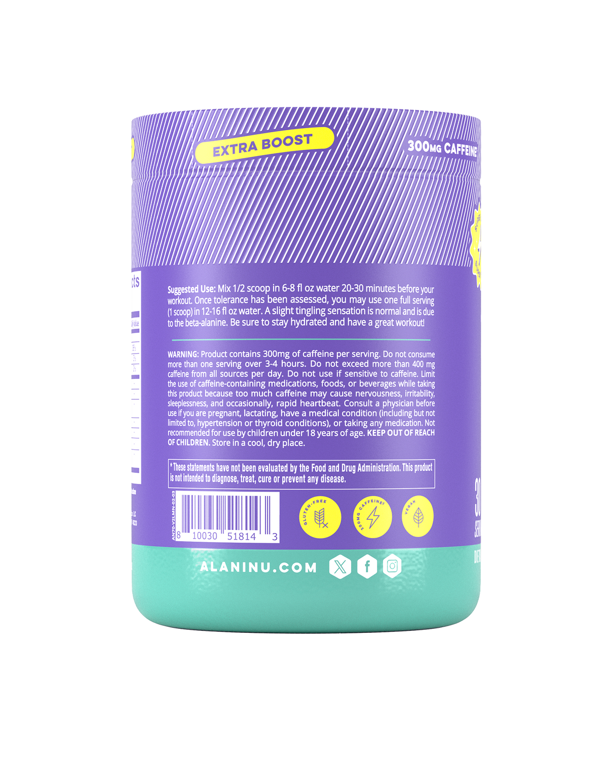 Alani Nu Pre-Workout+ - Frozen Lemonade I3 - image 3