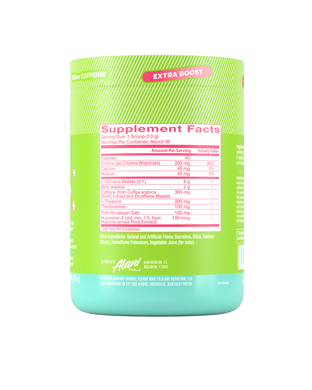 Alani Nu Pre-Workout+ - Kiwiberry O2 - image 2