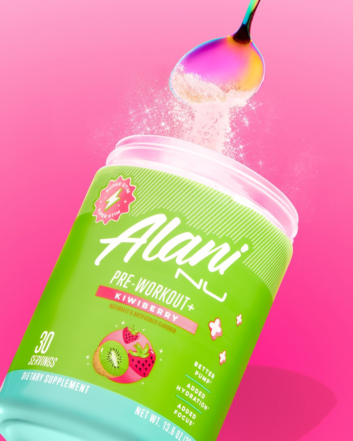 Alani Nu Pre-Workout+ - Kiwiberry O2 - image 5