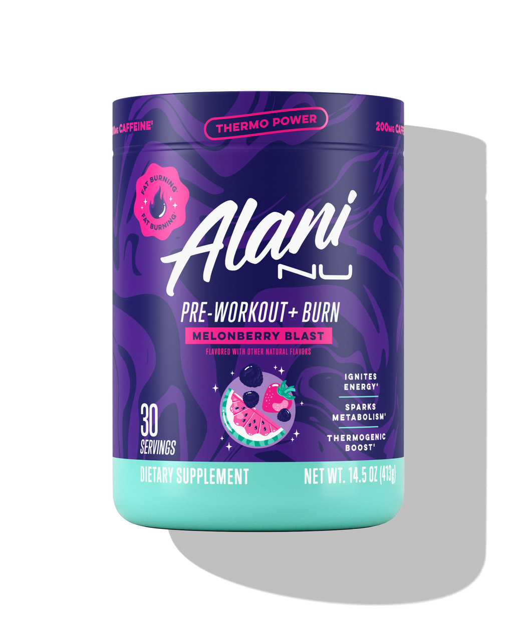 Alani Nu Pre-Workout+ Burn - Melonberry Blast C0 - image 1