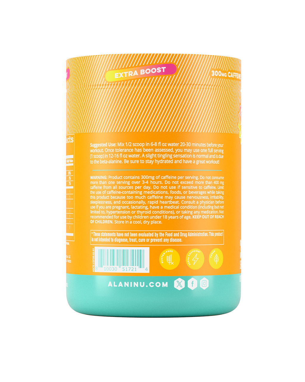 Alani Nu Pre-Workout+ - Paradise Swirl K5 - image 3
