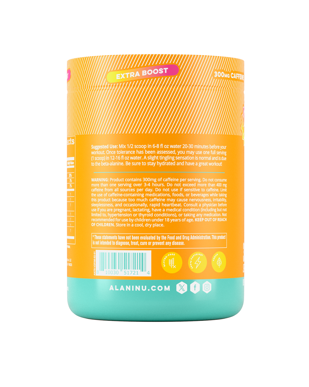 Alani Nu Pre-Workout+ - Paradise Swirl K5 - image 3