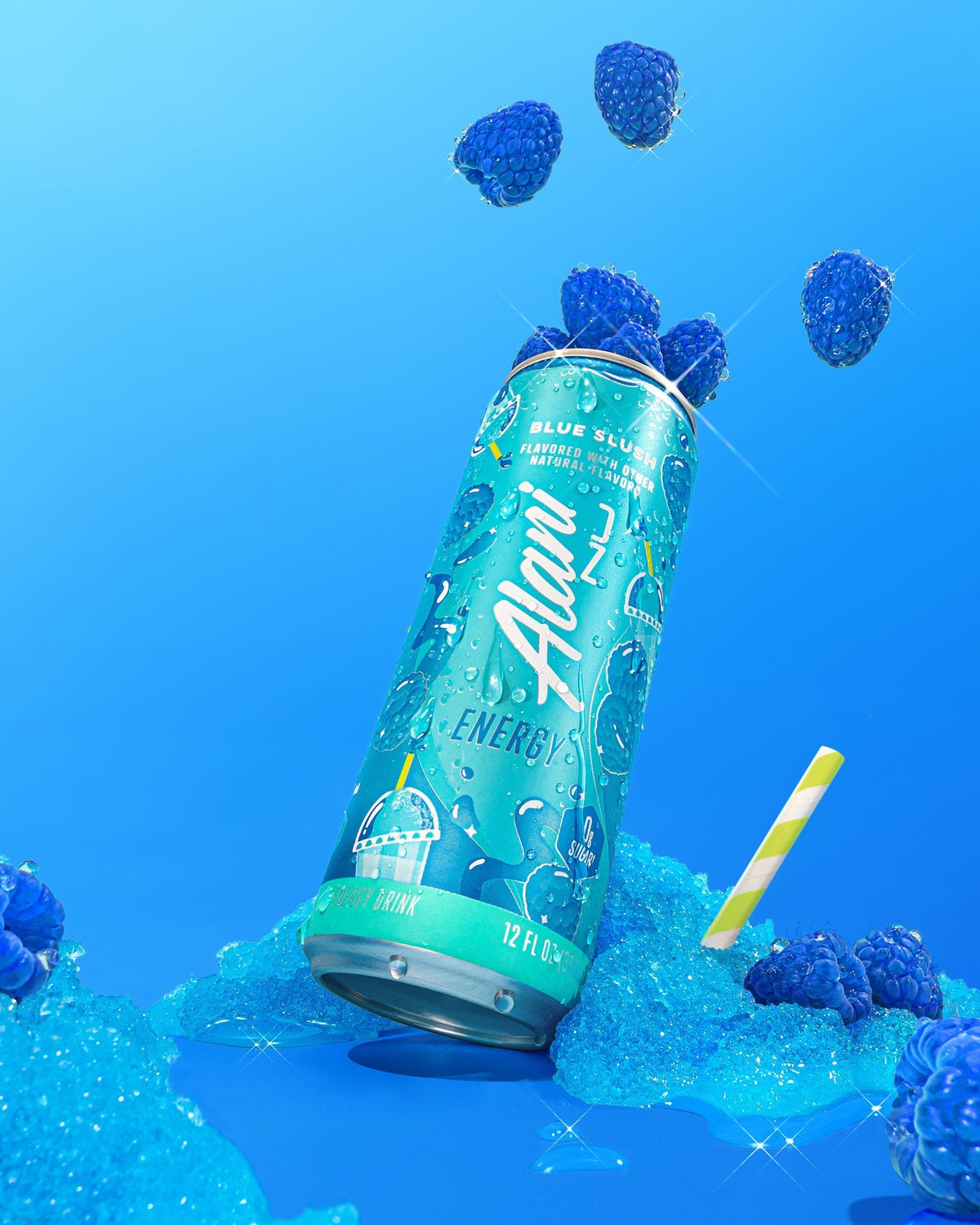 Alani Nu Energy Drink & Pre-Workout+ - Blue Slush U0 - image 4