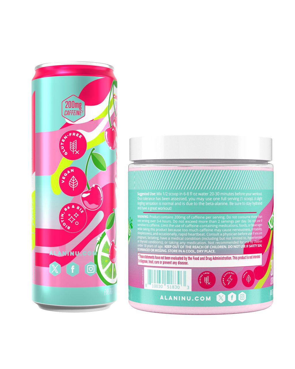 Alani Nu Energy Drink & Pre-Workout - Cherry Twist H7 - image 2