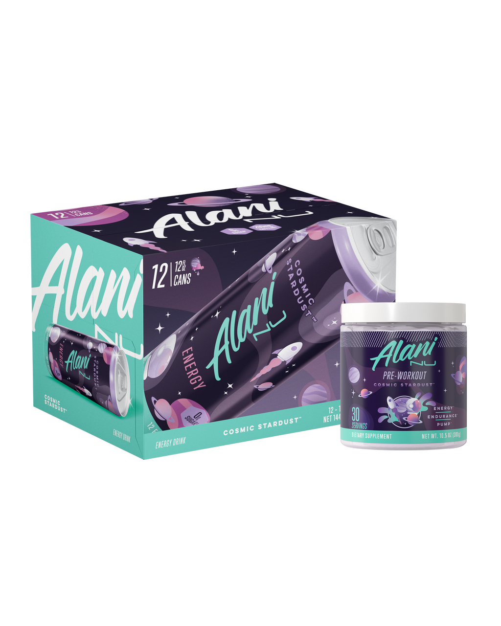 Alani Nu Energy Drink & Pre-Workout - Cosmic Stardust O1 - image 1