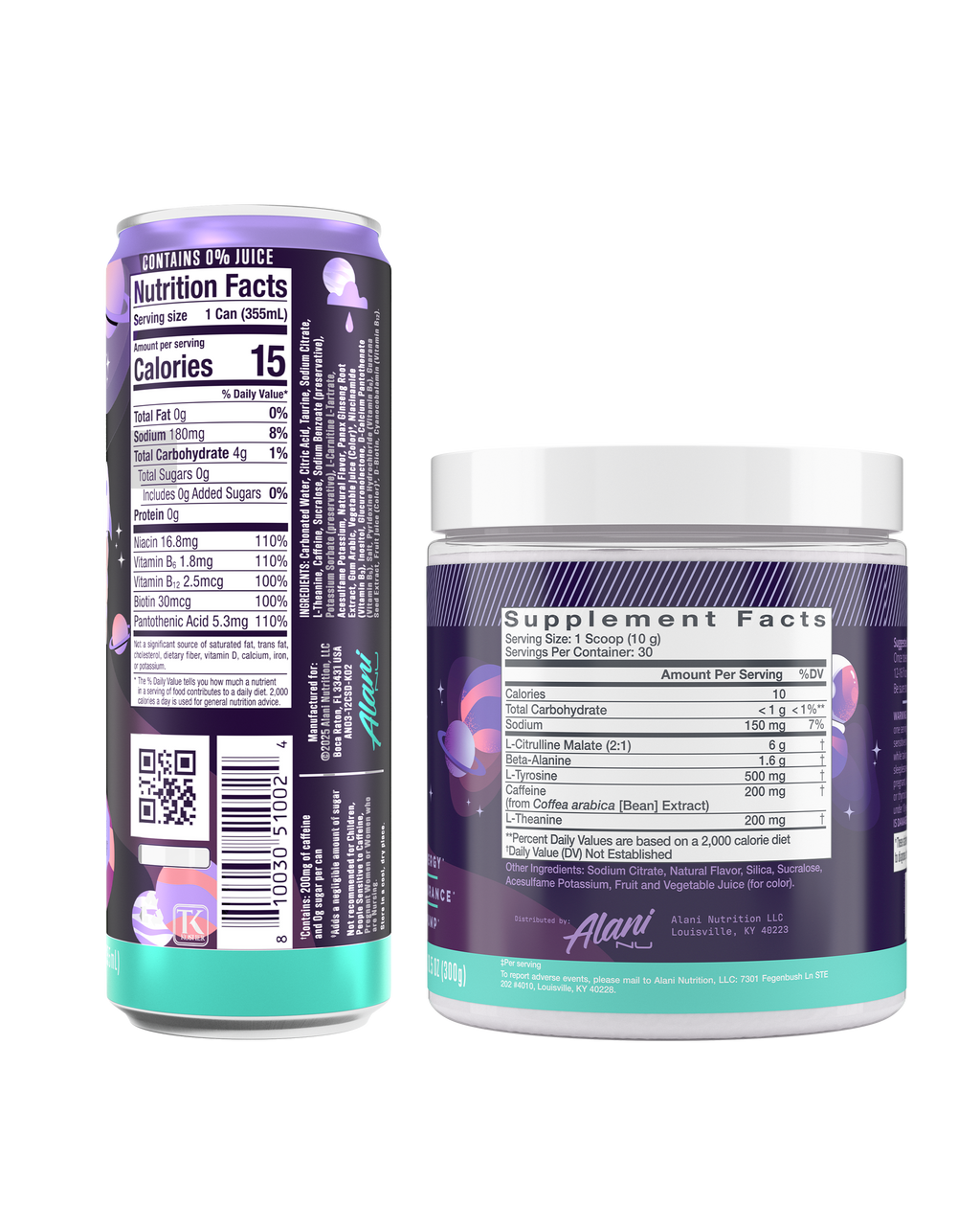 Alani Nu Energy Drink & Pre-Workout - Cosmic Stardust J2 - image 2