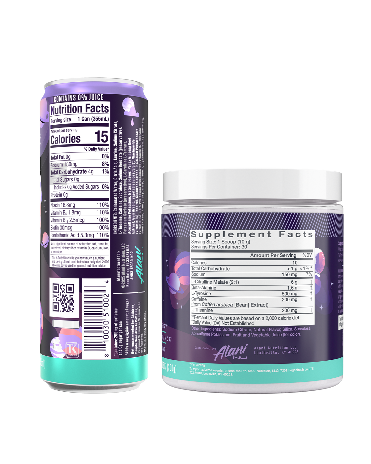 Alani Nu Energy Drink & Pre-Workout - Cosmic Stardust J2 - image 2