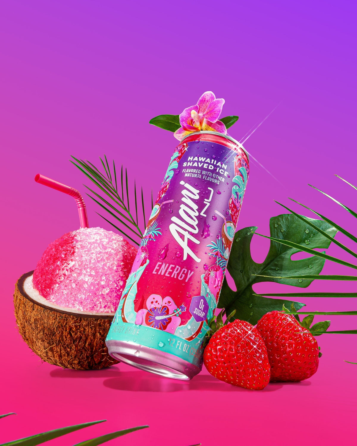 Alani Nu Energy Drink & Pre-Workout - Hawaiian Shaved Ice U1 - image 4