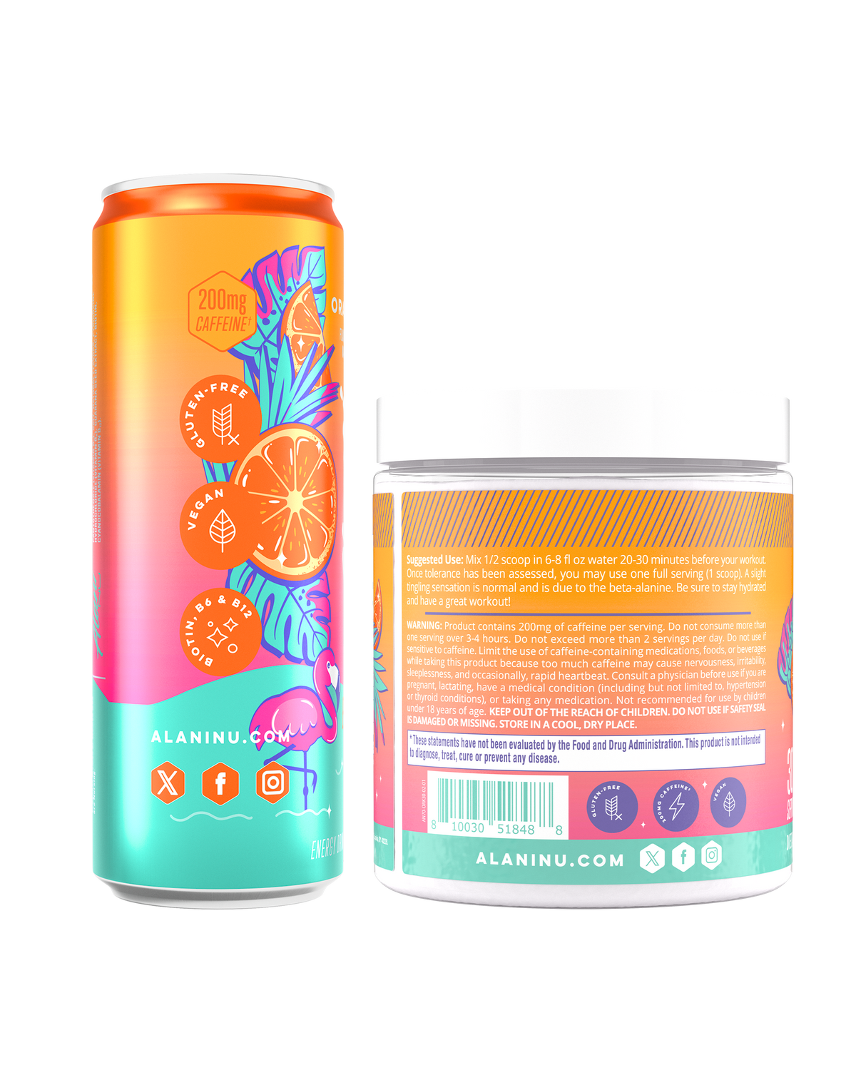 Alani Nu Energy Drink & Pre-Workout - Orange Kiss C2 - image 2