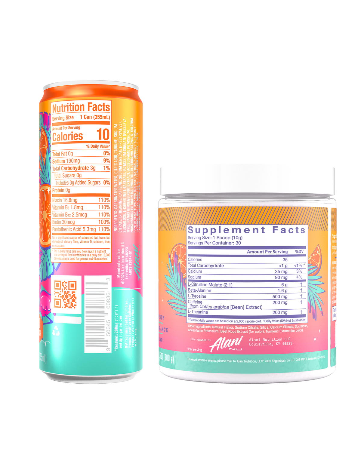 Alani Nu Energy Drink & Pre-Workout - Orange Kiss C2 - image 3