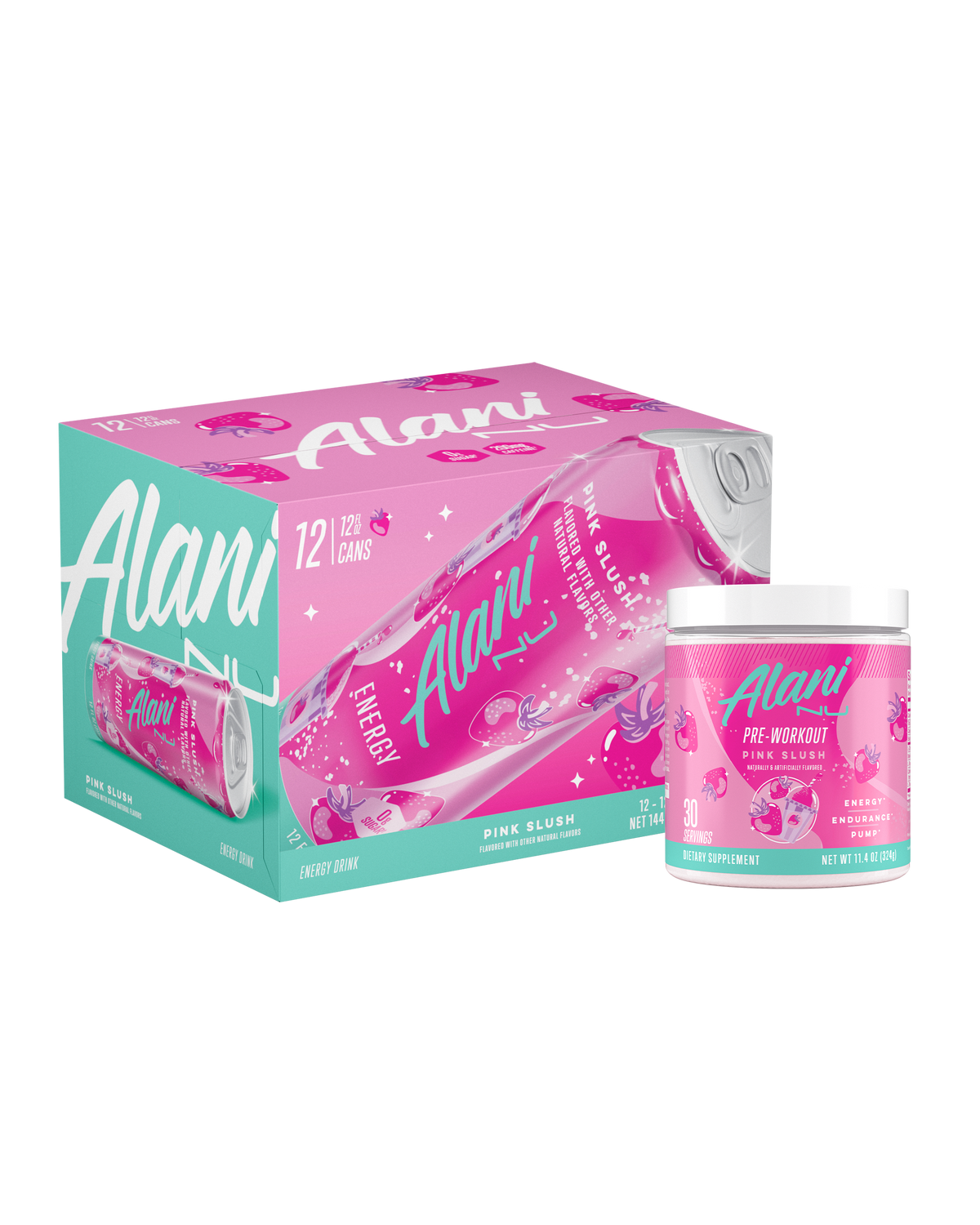 Alani Nu Energy Drink & Pre-Workout - Pink Slush S3 - image 1