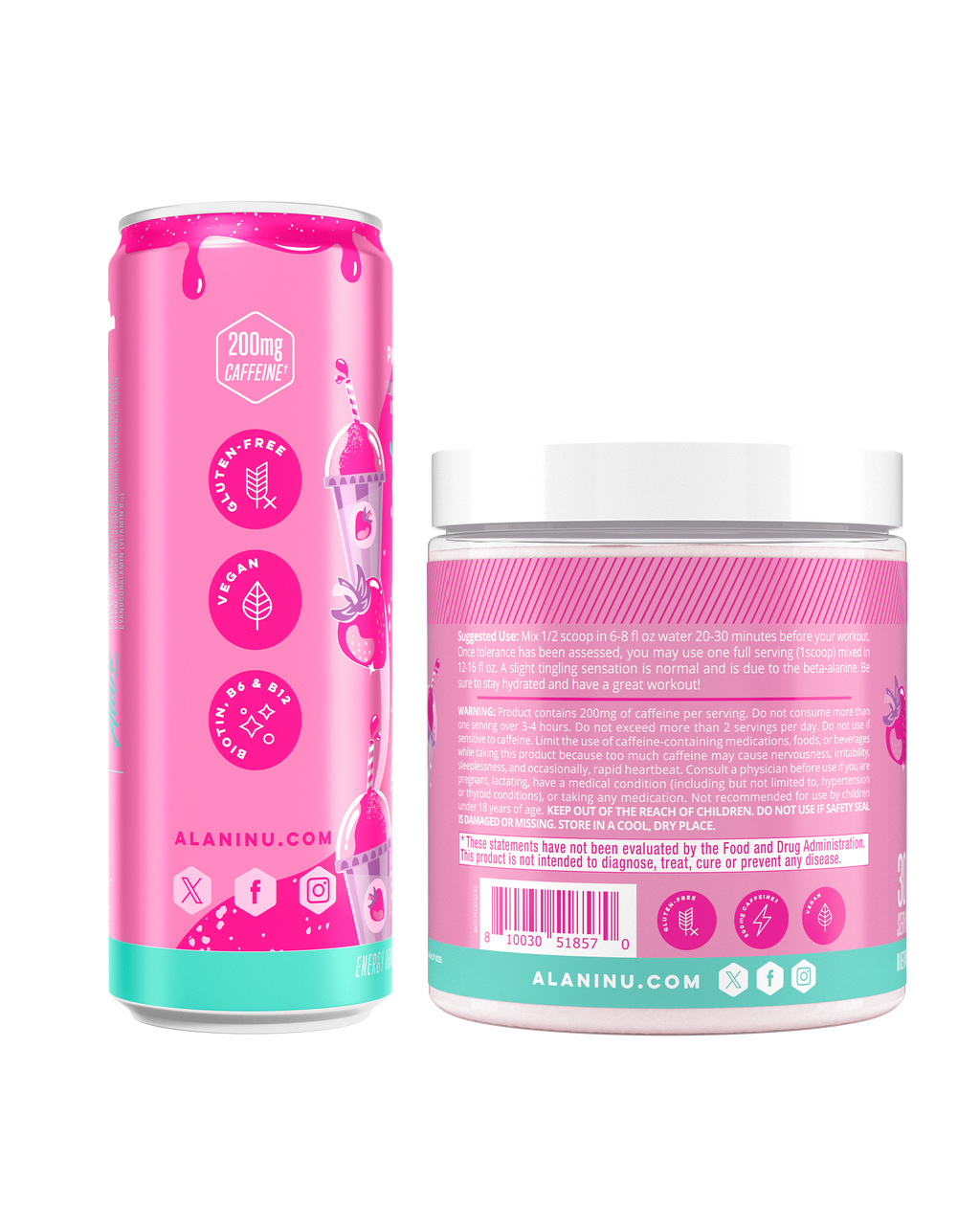 Alani Nu Energy Drink & Pre-Workout - Pink Slush S3 - image 2