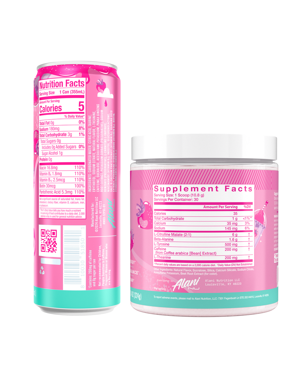 Alani Nu Energy Drink & Pre-Workout - Pink Slush S3 - image 3
