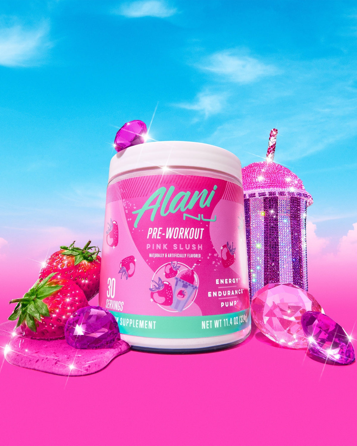Alani Nu Energy Drink & Pre-Workout - Pink Slush S3 - image 5