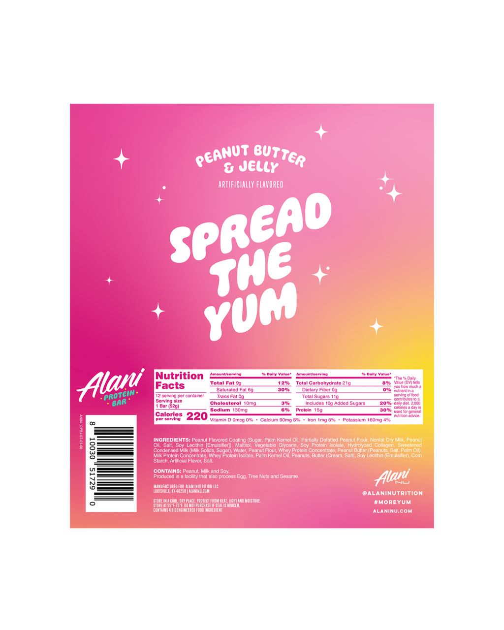 Alani Nu Protein Bar - Peanut Butter & Jelly Y7 - image 3