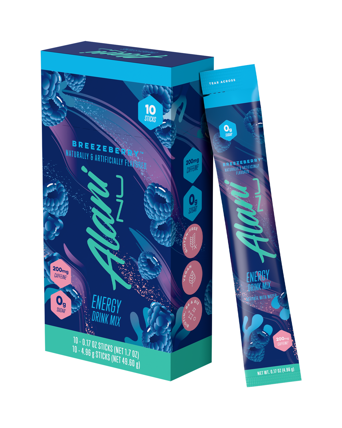 Alani Nu Energy Sticks - Breezeberry X5 - image 2