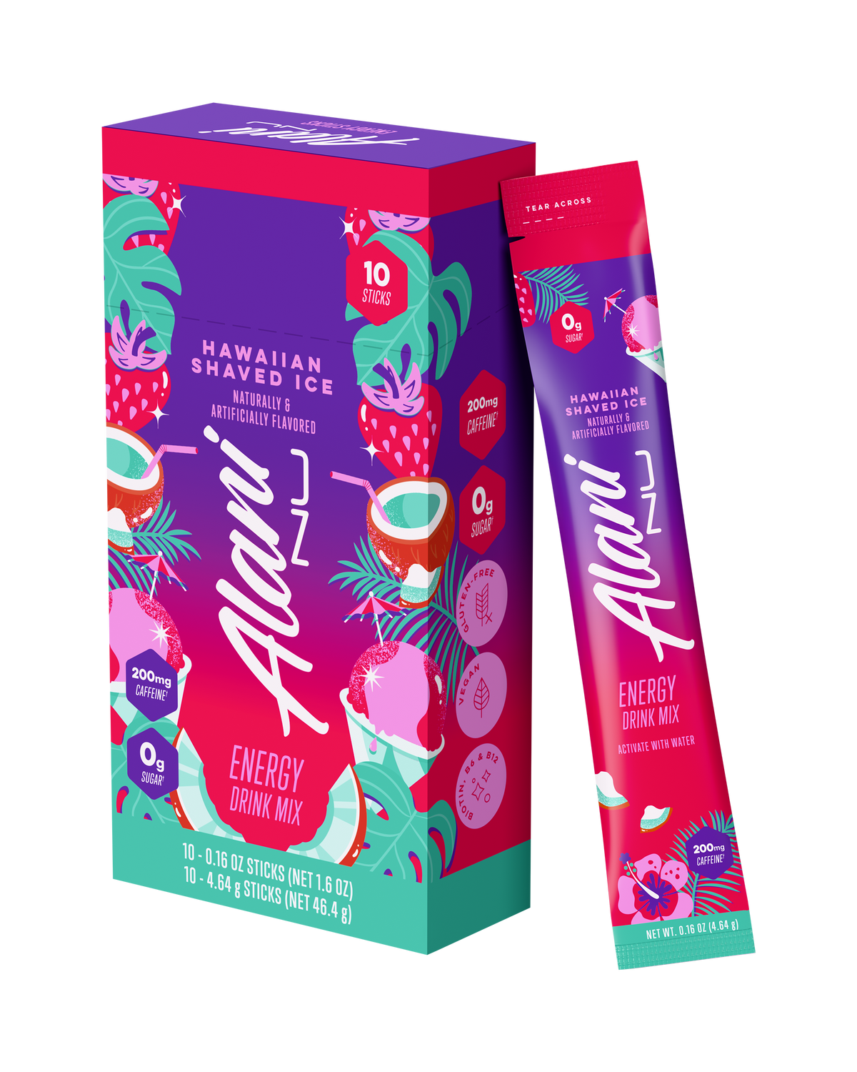 Alani Nu Energy Sticks - Hawaiian Shaved Ice N0 - image 2