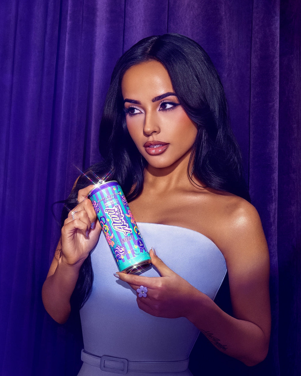 Alani Nu Energy Drink - Purple Cotton Candy W3 - image 4