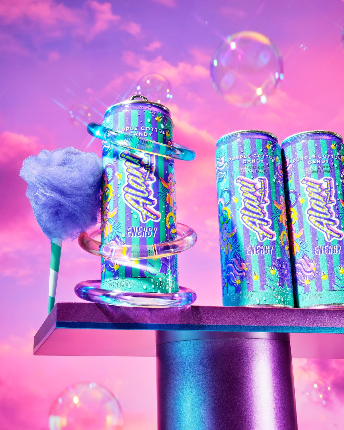 Alani Nu Energy Drink - Purple Cotton Candy W3 - image 5