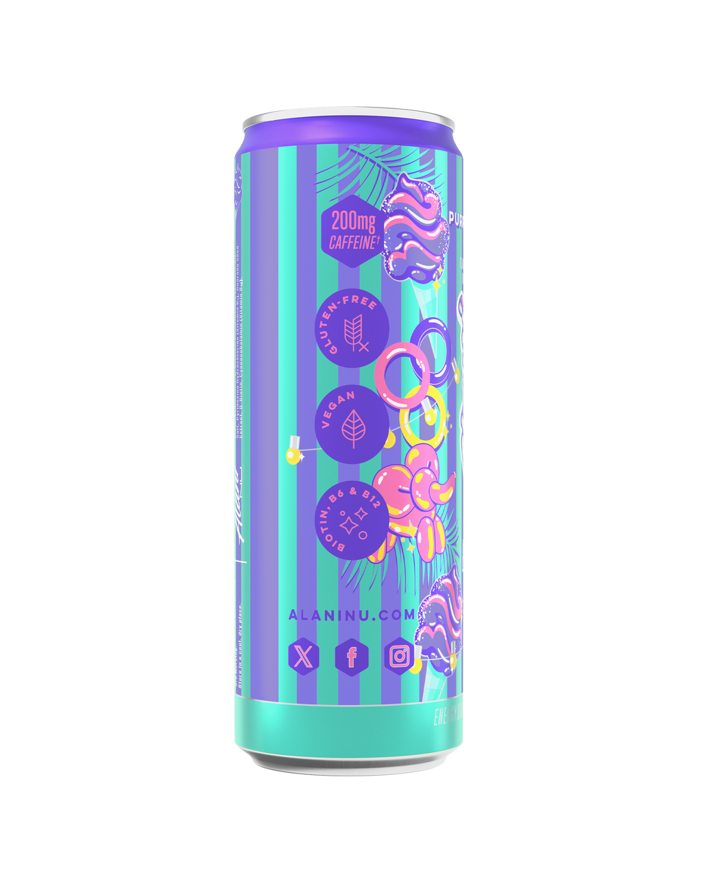 Alani Nu Energy Drink - Purple Cotton Candy W3 - image 2