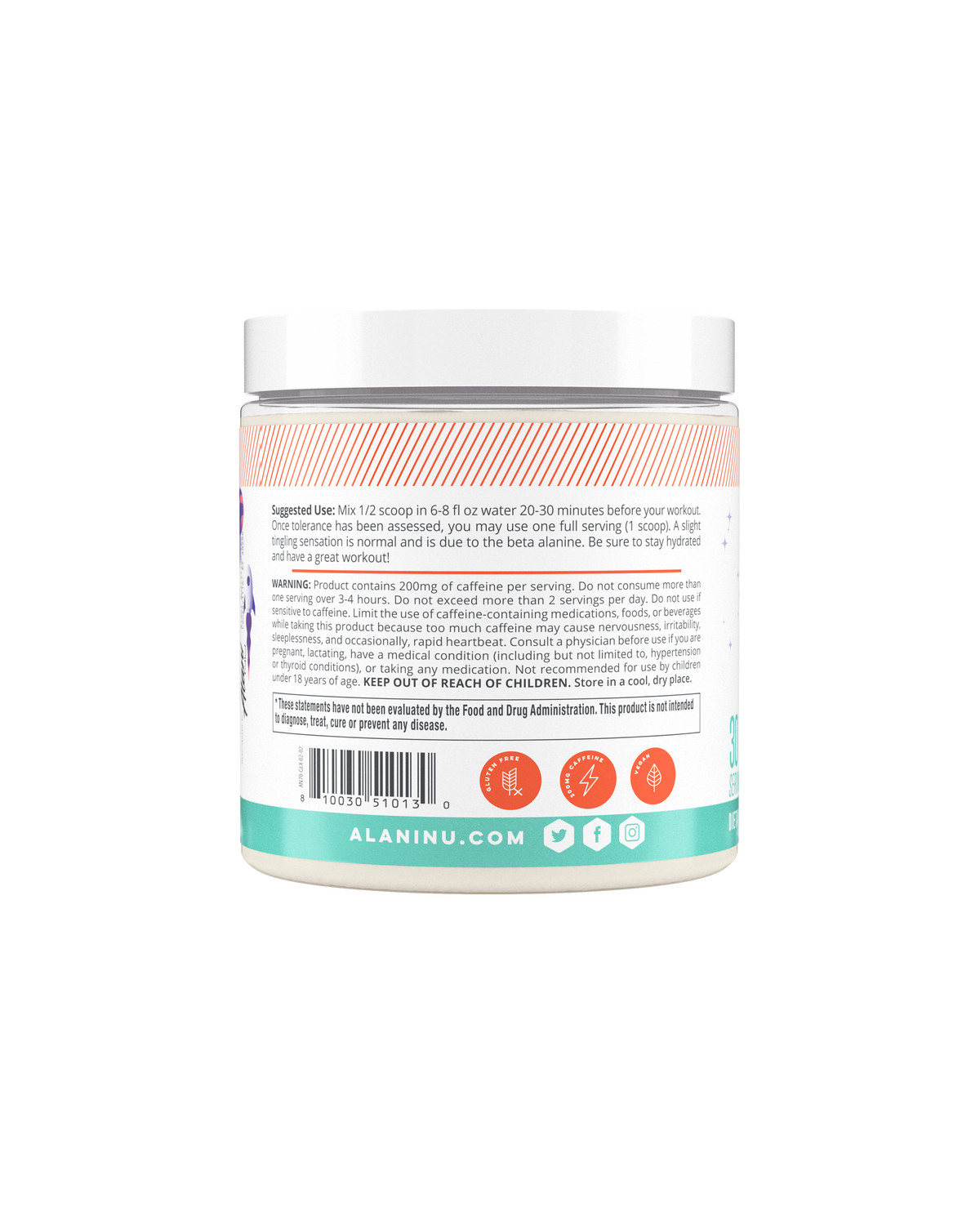 Alani Nu Pre-Workout - Galaxy Lemonade D7 - image 2