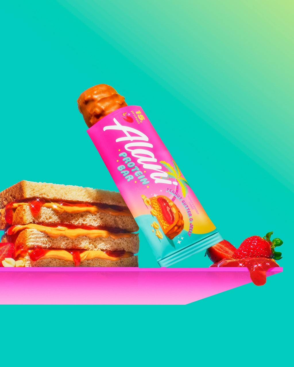 Alani Nu Protein Bar - Peanut Butter & Jelly U5 - image 6