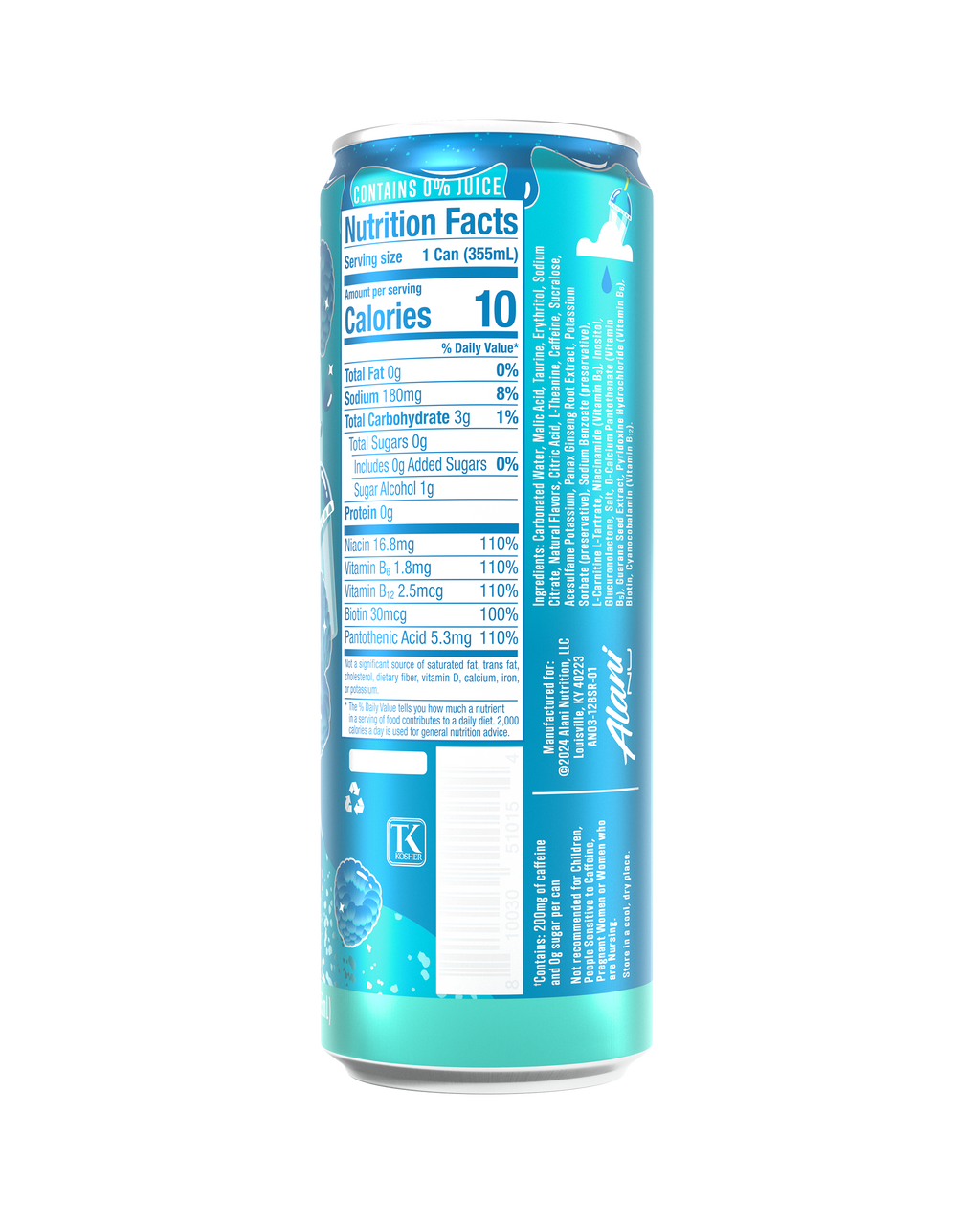 Alani Nu Energy Drink - Blue Slush M7 - image 3