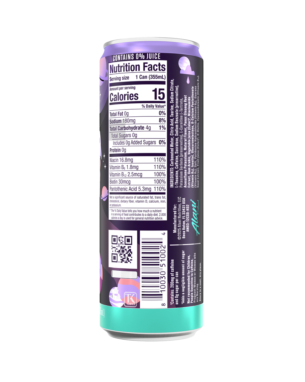 Alani Nu Energy Drink - Cosmic Stardust F7 - image 3
