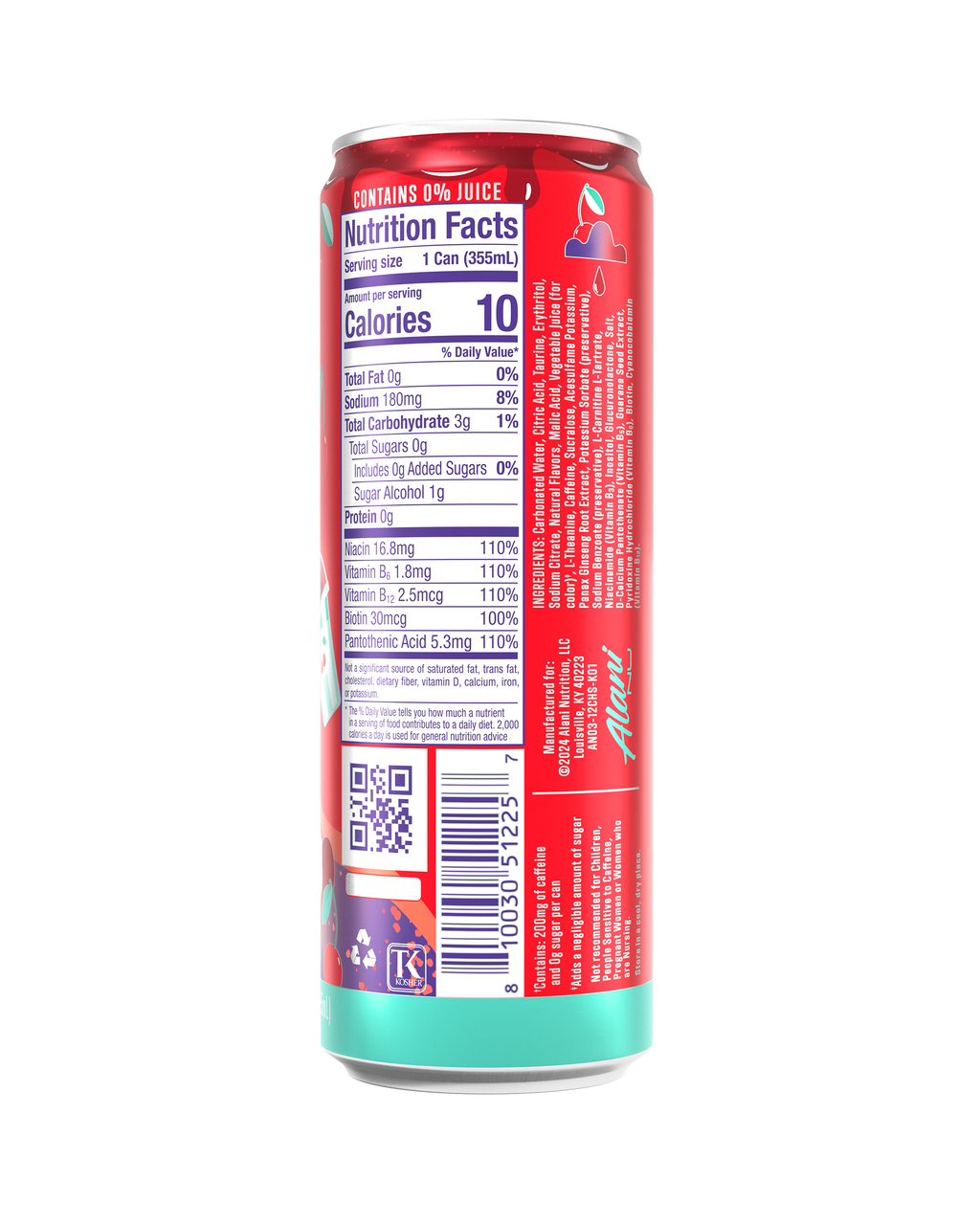 Alani Nu Energy Drink - Cherry Slush I3 - image 3
