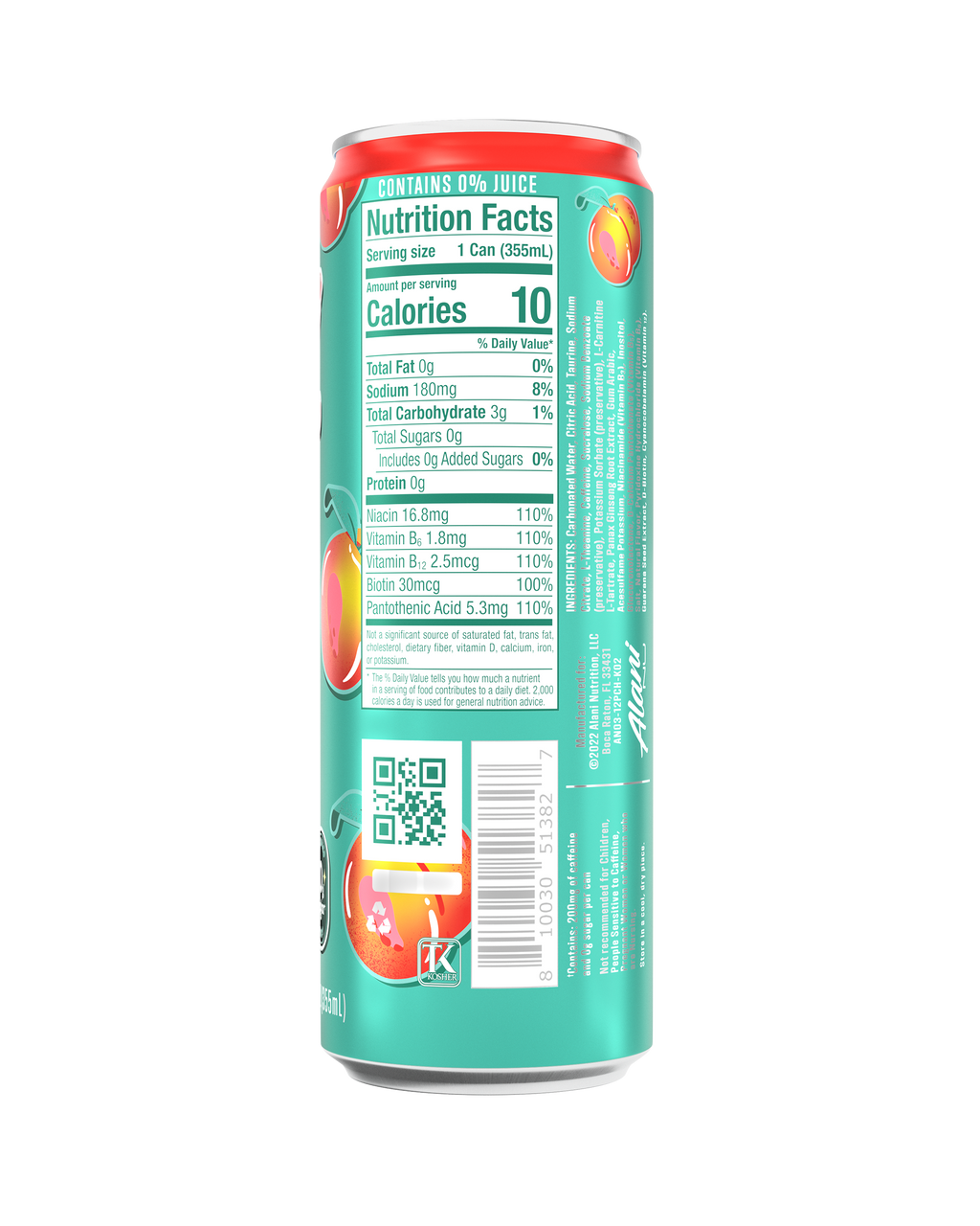 Alani Nu Energy Drink - Juicy Peach E0 - image 3