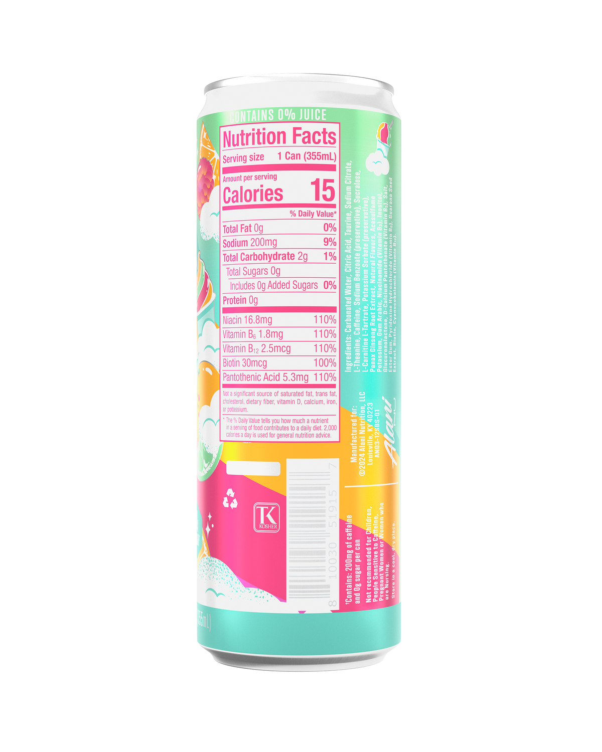 Alani Nu Energy Drink - Sherbet Swirl D5 - image 3