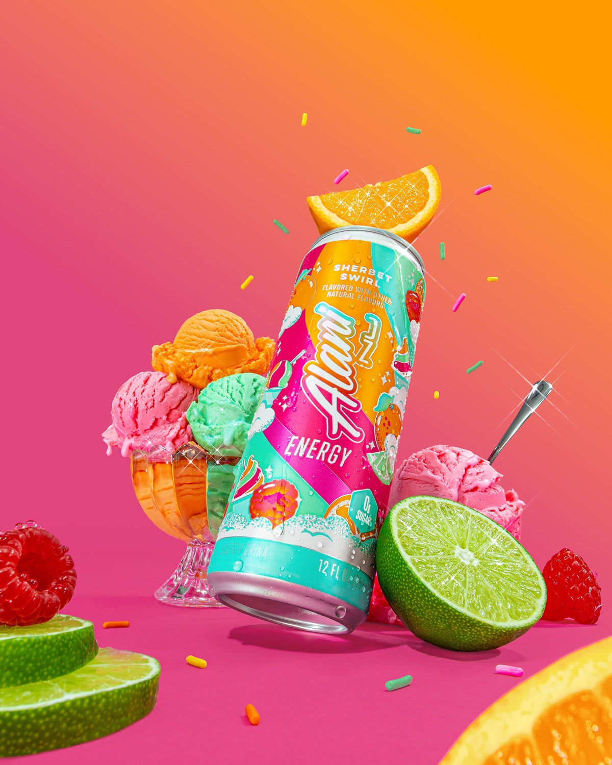Alani Nu Energy Drink - Sherbet Swirl D5 - image 4