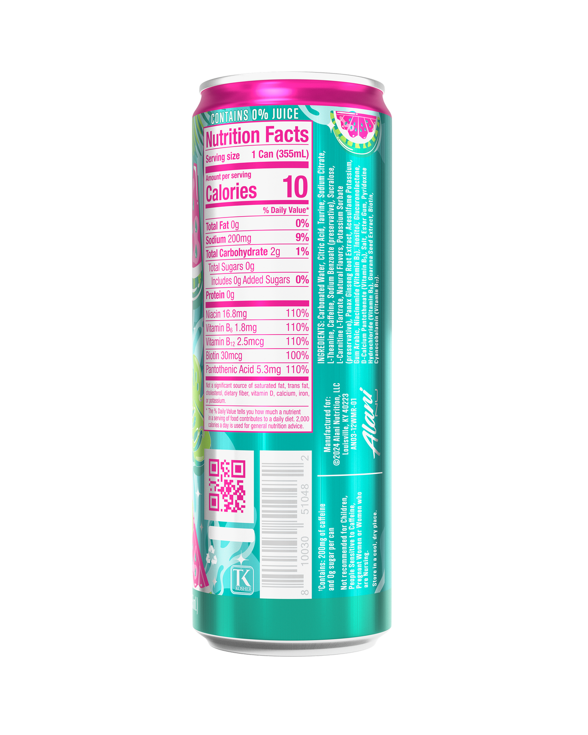 Alani Nu Energy Drink - Watermelon Wave W1 - image 3